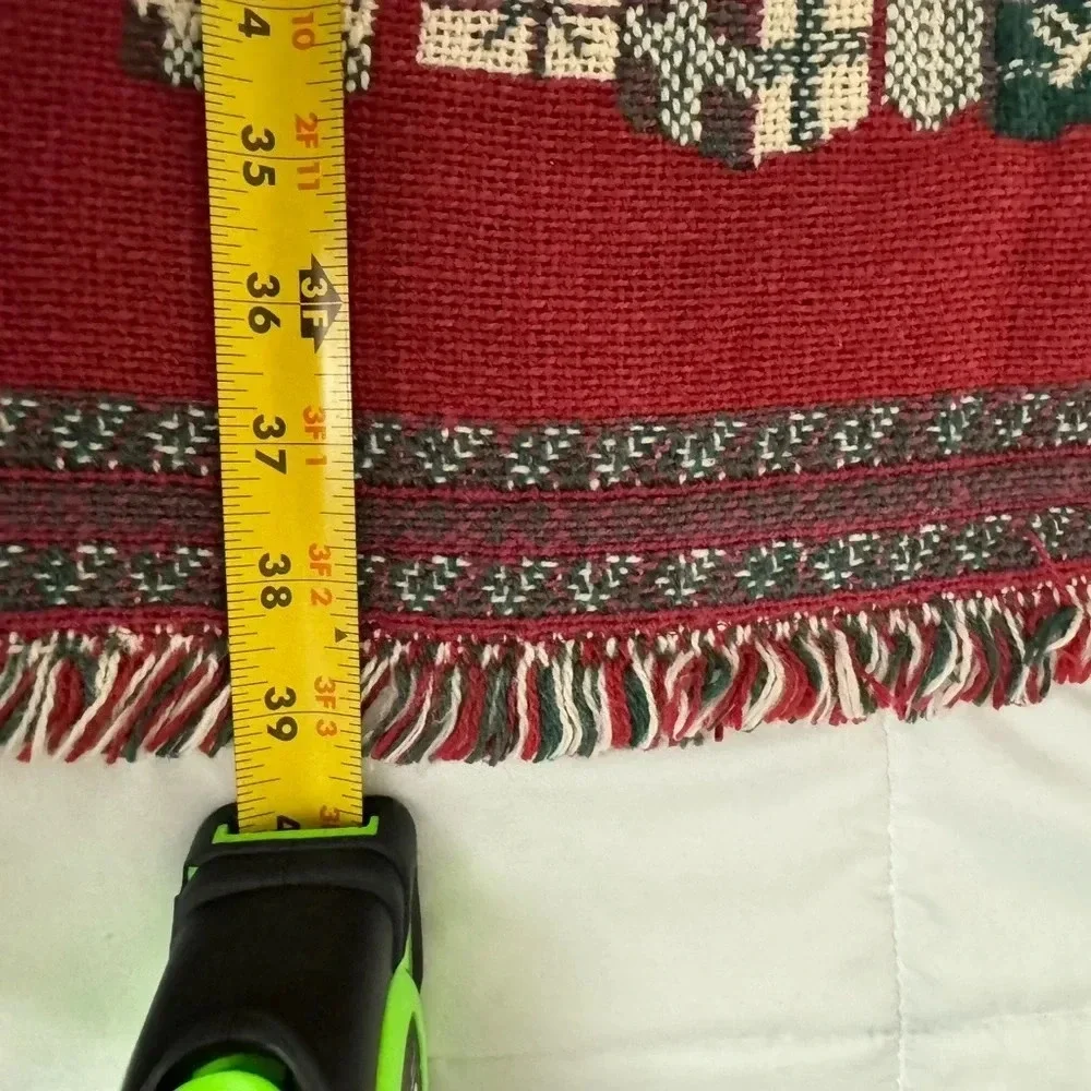Vintage Christmas Happy Holidays Throw Blanket Tapestry Wall Hanging TableRunner